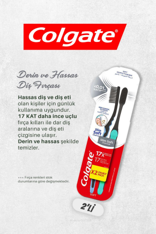 4 AL 3 ÖDE Colgate Derin ve Hassas 2'li Diş Fırçası