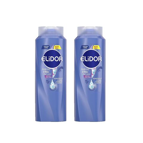 Elidor Superblend 2'si 1 Arada Şampuan ve Saç Bakım Kremi Kepeğe Karşı Etkili x 2