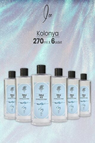 Rebul Ice Kolonya 270 ML x 6 Adet
