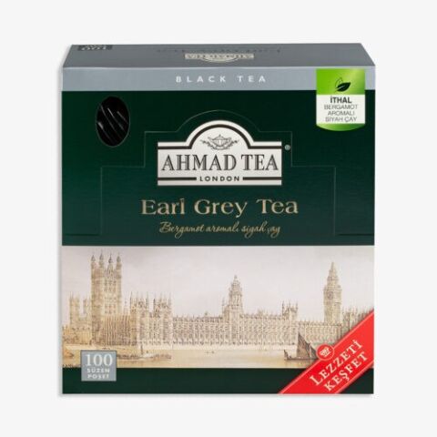 Earl Grey 100’lü 200 G 3 paket Bardak Poşet Çay ve Oda Kokusu
