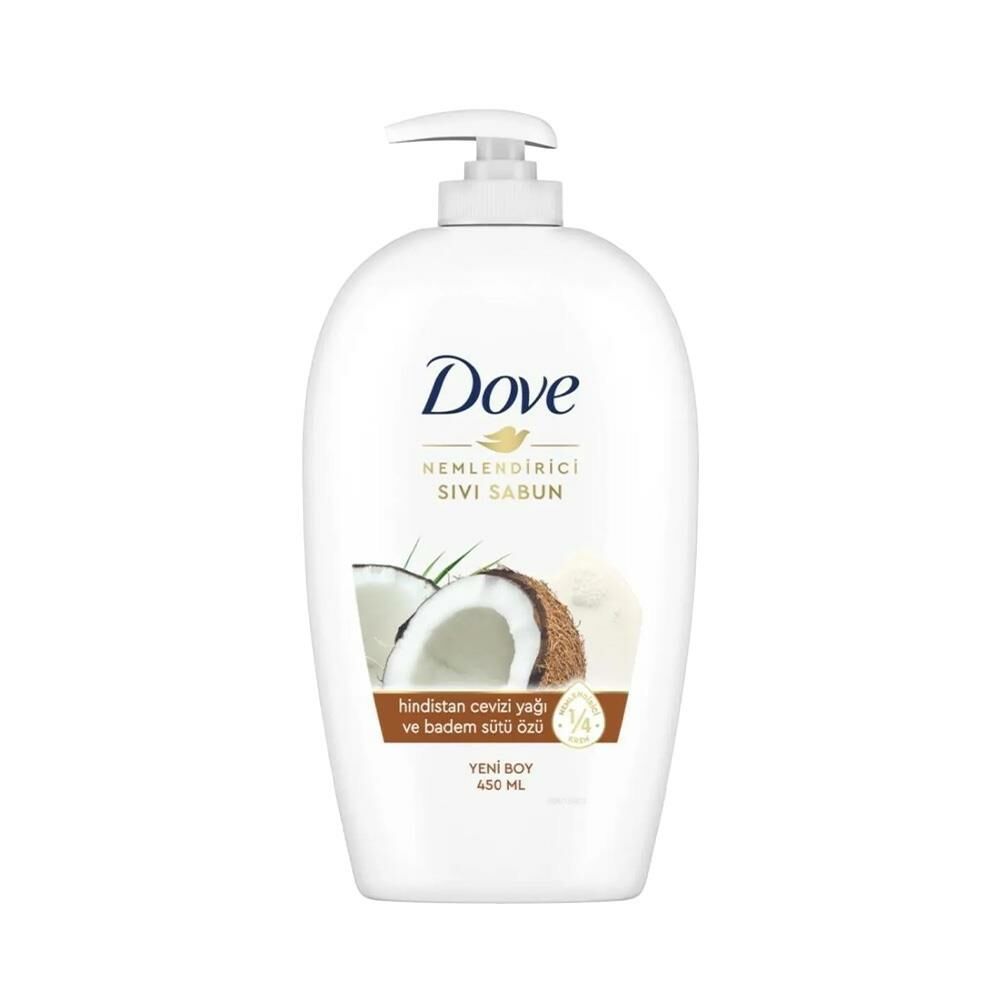 Dove Hindistan Cevizi ve Badem Sütü Nemlendirici Sıvı Sabun 450 ml