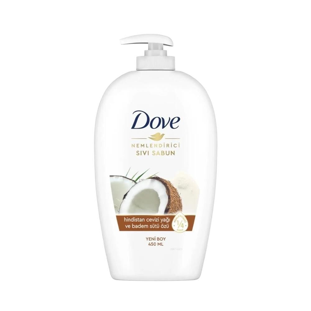 Dove Hindistan Cevizi ve Badem Sütü Nemlendirici Sıvı Sabun 450 ml