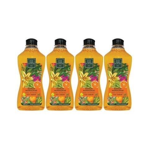 Eyüp Sabri Tuncer Bodrum Mandalinası Doğal Zeytinyağlı Sıvı Sabun 1500 ML x 4