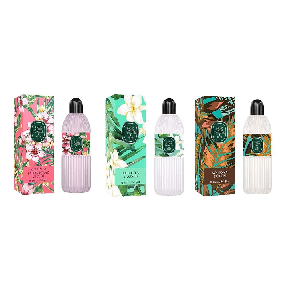 Eyüp Sabri Tuncer Kolonya Japon Kiraz Çiçeği, Yasemin ve Tütün Pet Şişe 400 ML