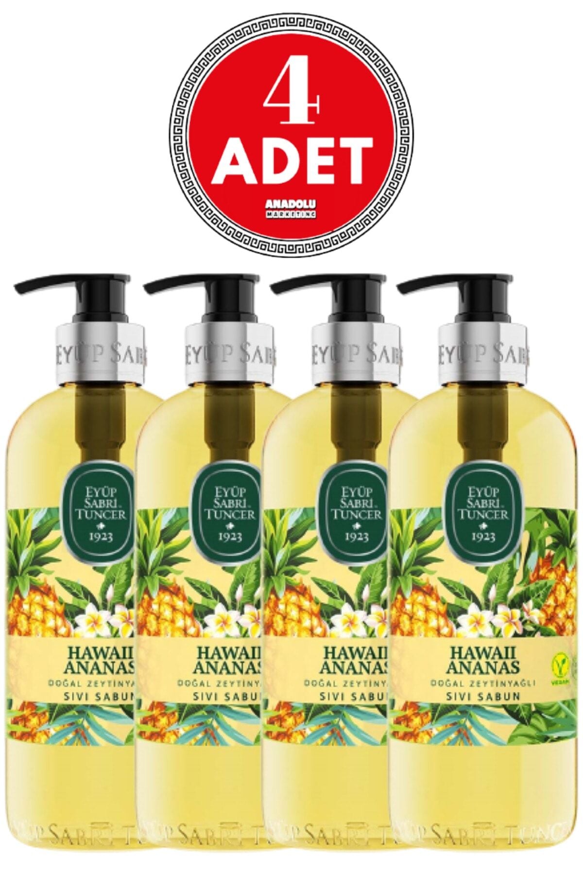 Eyüp Sabri Tuncer Sıvı Sabun Hawaii Ananas 500 ML x 4 Adet