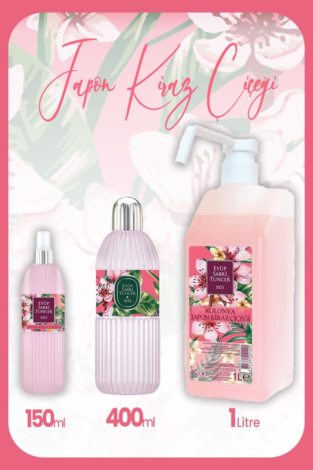 Eyüp Sabri Tuncer Japon Kiraz Çiçeği Kolonyası Seti