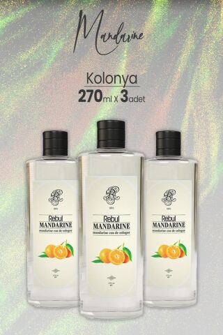 Rebul Mandarine - Mandalina Kolonyası 270 ml x 3 Adet