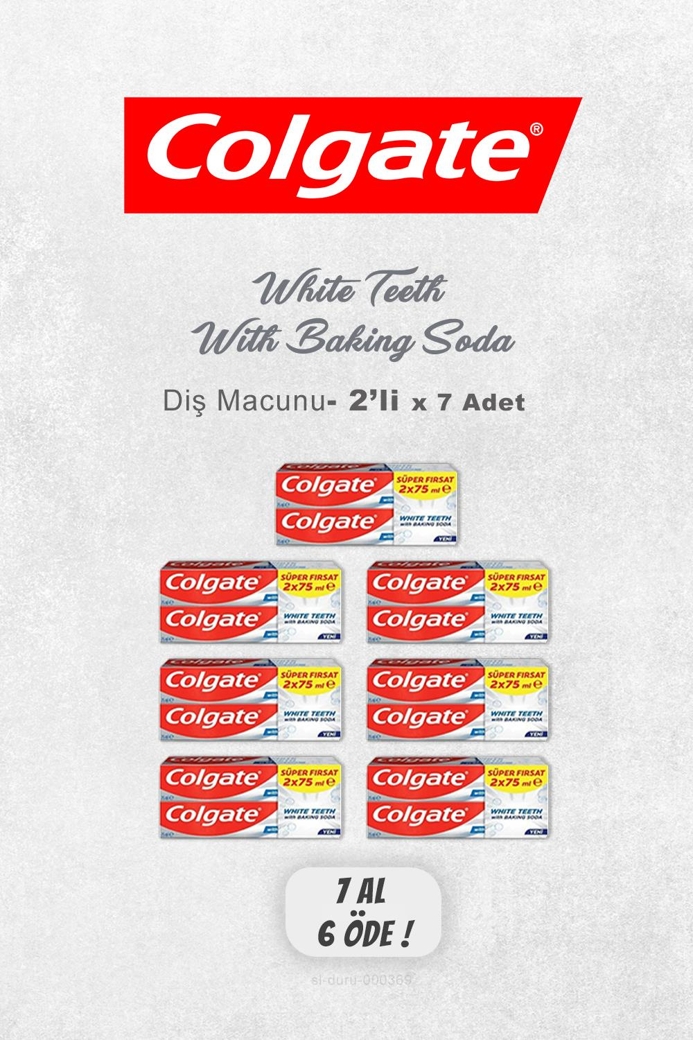 7 AL 6 ÖDE Colgate White Teeth With Baking Soda Diş Macunu