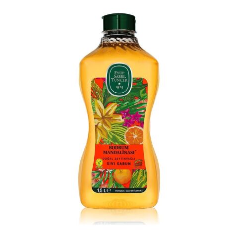 Eyüp Sabri Tuncer Bodrum Mandalinası Doğal Zeytinyağlı Sıvı Sabun 1.5 Lt