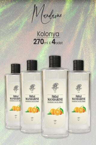 Rebul Mandarine - Mandalina Kolonyası 270 ml x 4 Adet