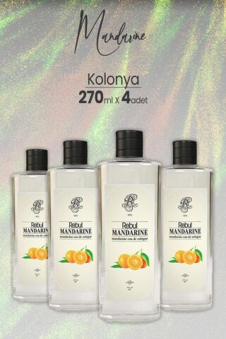 Rebul Mandarine - Mandalina Kolonyası 270 ml x 4 Adet
