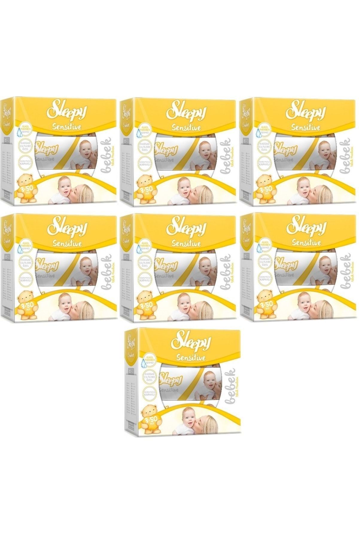 Sleepy Sensitive Kapaklı Islak Havlu 50 Yaprak 21'li Set