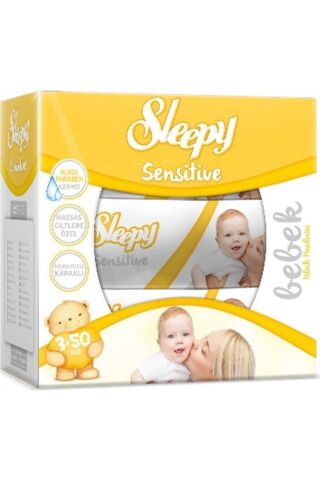 Sleepy Sensitive Kapaklı Islak Havlu 50 Yaprak 21'li Set