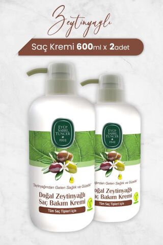Eyüp Sabri Tuncer Doğal Zeytinyağlı Saç Kremi 600 ml x 2 Adet