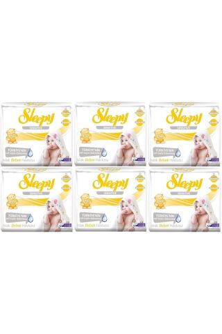 Sleepy Islak Havlu Mendil 50 Yaprak 18 Li Set Sensitive