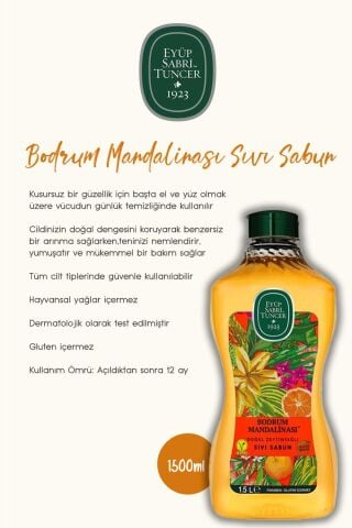 El ve Vücut Kremi 50 ml, Sıvı Sabun 1500 ml Bodrum Mandalina ve Rosie Hediye
