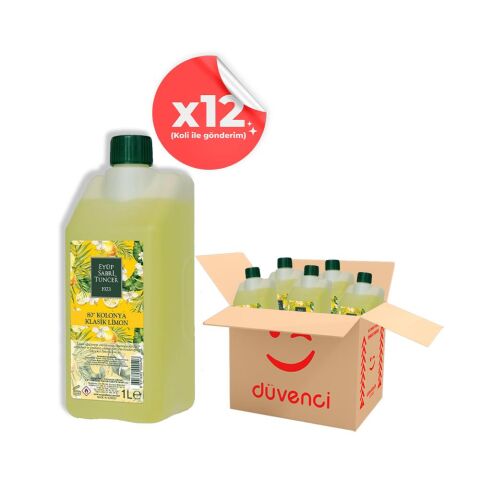 Eyüp Sabri Tuncer Klasik Limon Kolonyası Yedek Şişe 1 Lt x 12
