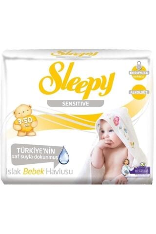 Sleepy Islak Havlu 50 Yaprak 9'lu Set Sensitive