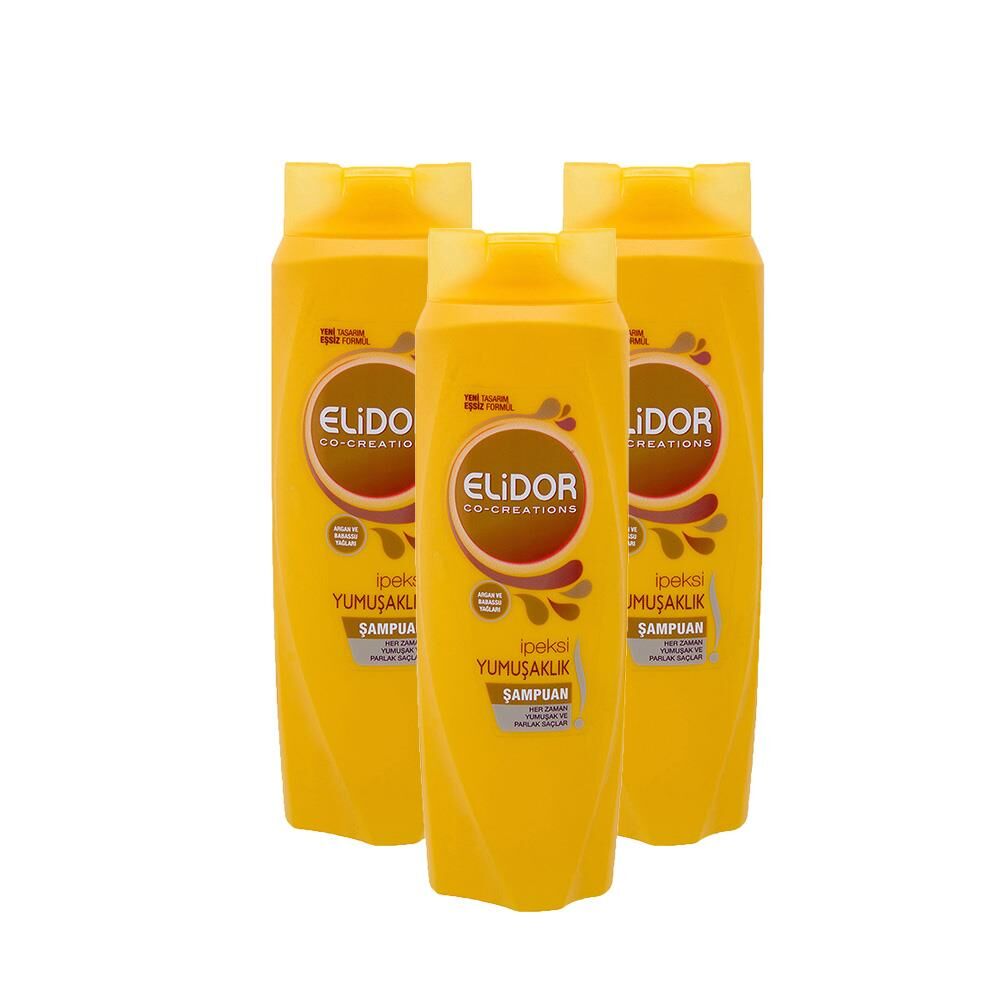 Elidor Superblend Saç Bakım Şampuanı İpeksi Yumuşaklık x 3