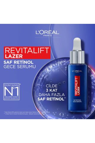 Loreal Paris Revitalift Filler Kırışıklık Karşıtı Serum ve Saf Retinol Gece Serumu