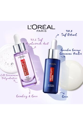 Loreal Paris Revitalift Filler Kırışıklık Karşıtı Serum ve Saf Retinol Gece Serumu
