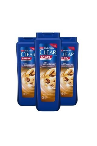 Clear Men Kepeğe Karşı Etkili Şampuan Saç Dökülmesine Karşı Kahve Çekirdeği Özü 485 ml x 3