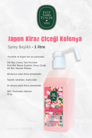 Eyüp Sabri Tuncer Sprey Başlıklı 1 Lt Bodrum Mandalinası, Japon Çiçeği, Klasik Limon ve ROSIE