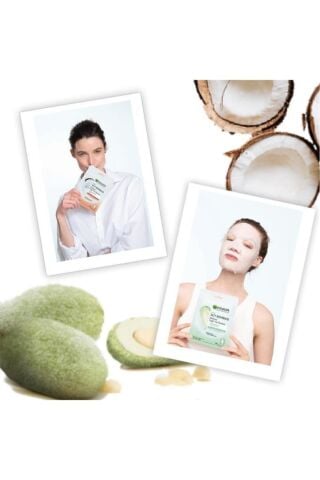 Süt Bombası Besleyici Kağıt Yüz Maskesi Hindistan Cevizi 3'lü Set