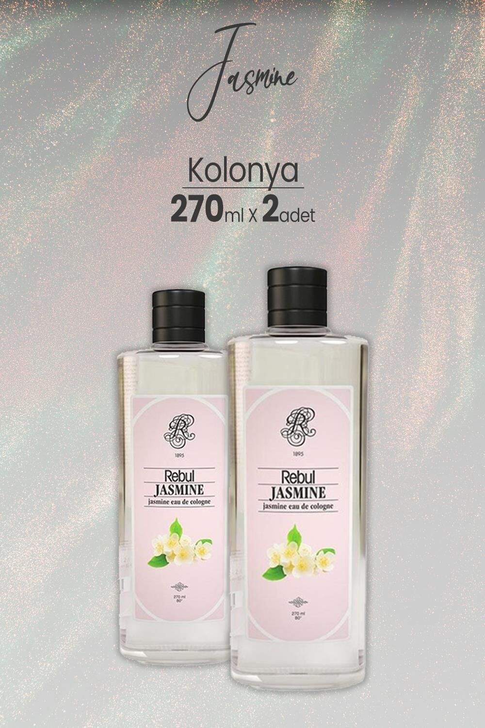Rebul Jasmine Yasemin Kolonyası 270 ml x 2 Adet