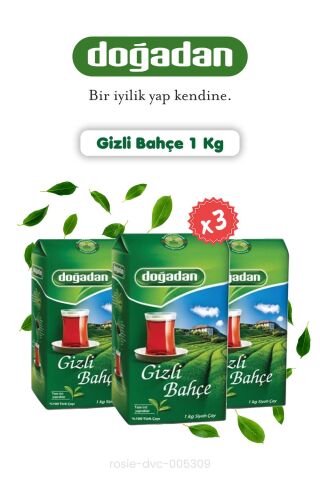 Doğadan Dökme Çay 3'lü Gizli Bahçe 1 Kg ve Rosie