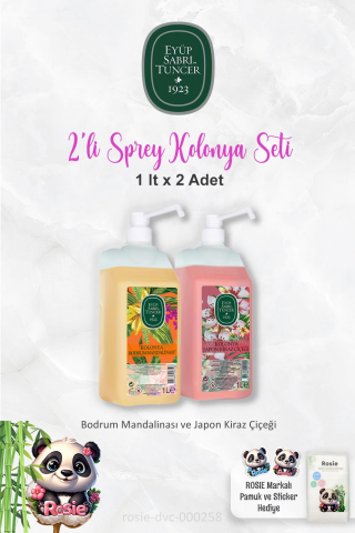 Eyüp Sabri Tuncer  1 Litrelik Sprey Başlıklı Bodrum Mandalinası, Japon Kiraz Çiçeği ve ROSIE