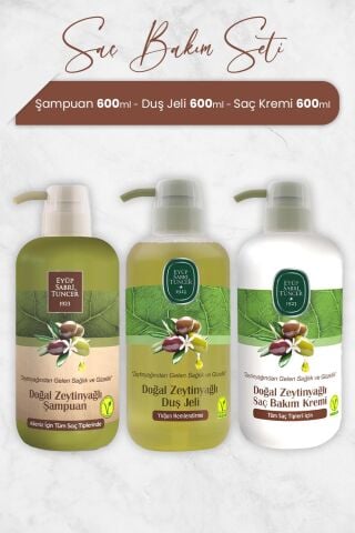 Eyüp Sabri Tuncer Zeytinyağlı Şampuan, Duş Jeli ve Saç Kremi