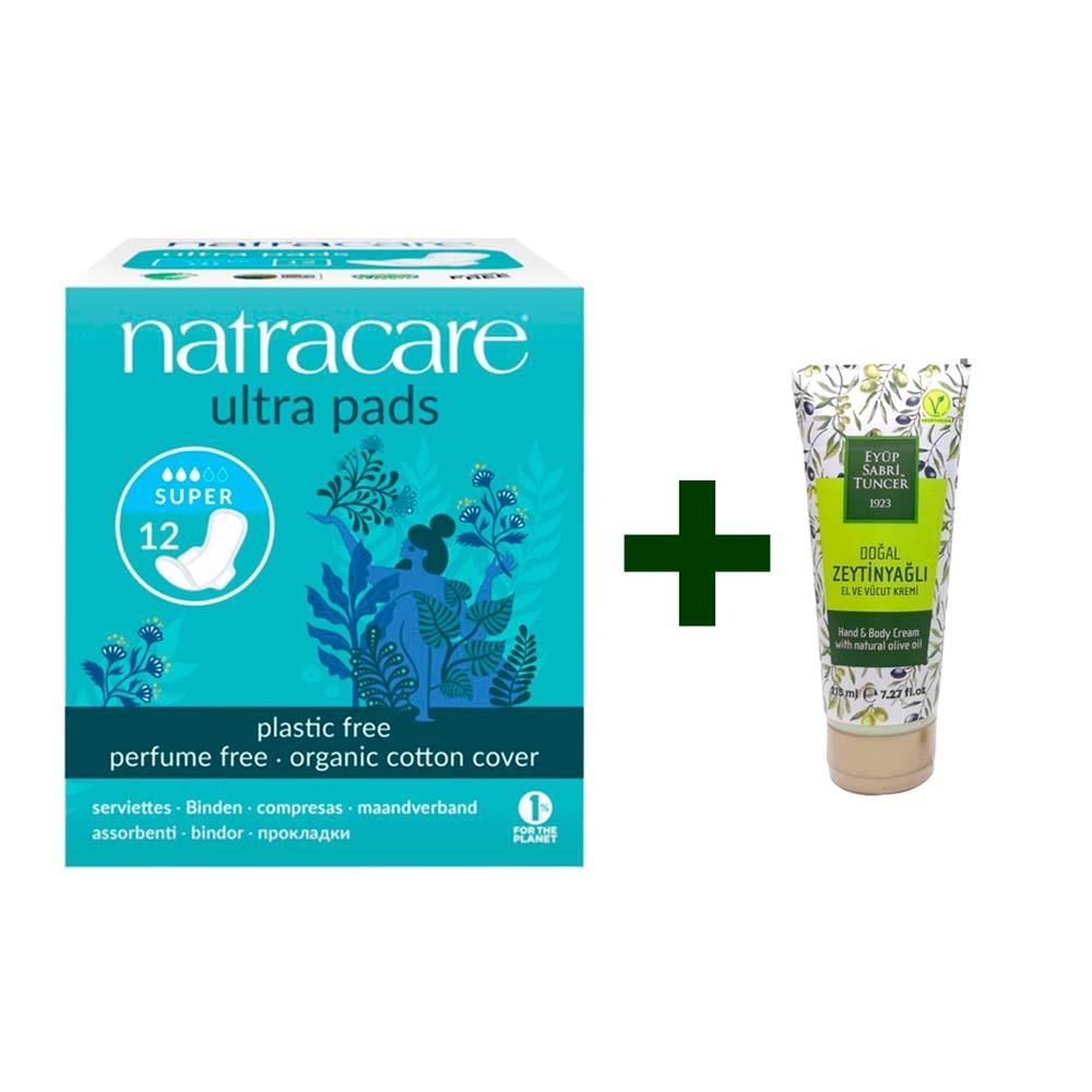Natracare Ultra Hijyenik Ped Super 12'li + Krem Hediyeli
