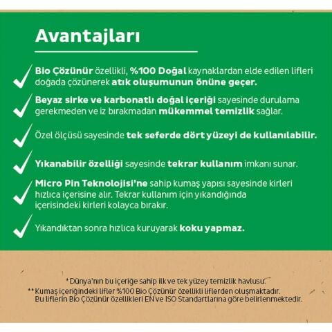 Sleepy Deniz Tuzu 50'li 18 AL 16 ÖDE Bio Çözünür Yüzey Havlusu ve ROSIE