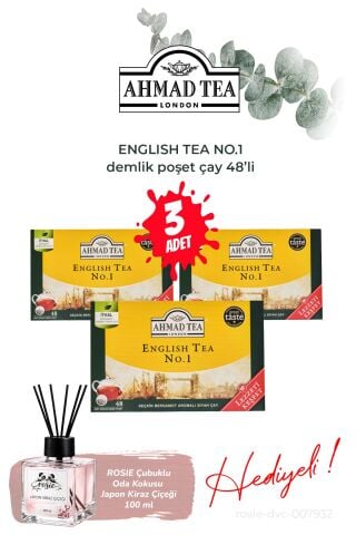 48'li 3 paket English Tea No.1 Demlik Poşet Çay ve Oda Kokusu