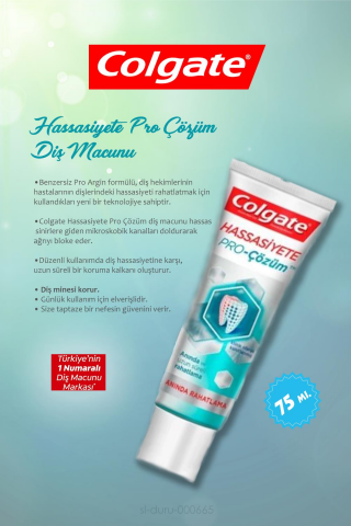 17 AL 15 ÖDE Colgate Anında Rahatlama Diş Macunu 75 ml  ve Diş Macunu Sıkma Aparatı
