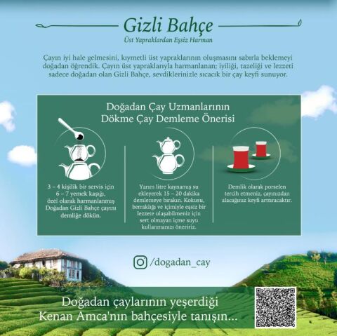 Doğadan 4 adet Dökme Çay Gizli Bahçe 1 Kg ve Rosie