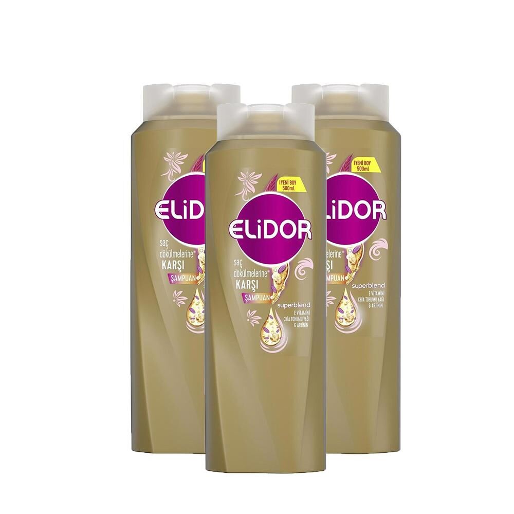 Elidor Superblend Saç Bakım Şampuanı Saç Dökülmelerine Karşı E Vitamini x 3