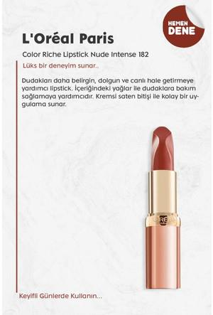 3 Adet Loreal Paris Color Riche Lipstick Nude Intense 182 ve ROSIE