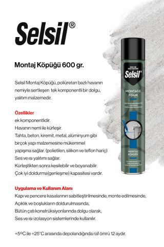 Montaj Köpüğü 9 x 600 gr ve Rosie