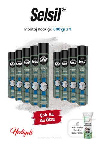 Montaj Köpüğü 9 x 600 gr ve Rosie