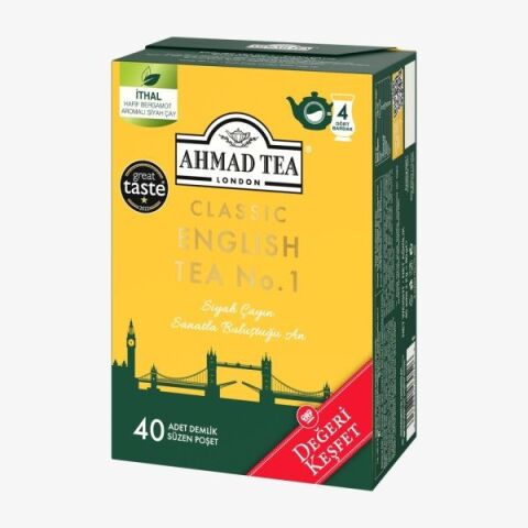 40'lı 2 Paket Demlik Poşet Çay English Tea No.1 ve Oda Kokusu
