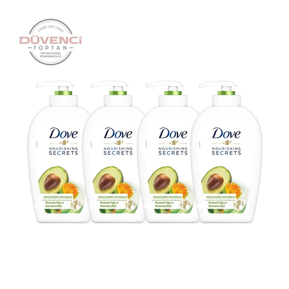 Düvenci Toptan Dove Avokado Yağı ve Kalendula Özlü Sıvı Sabun 500 ML 4' lü Set Model 7