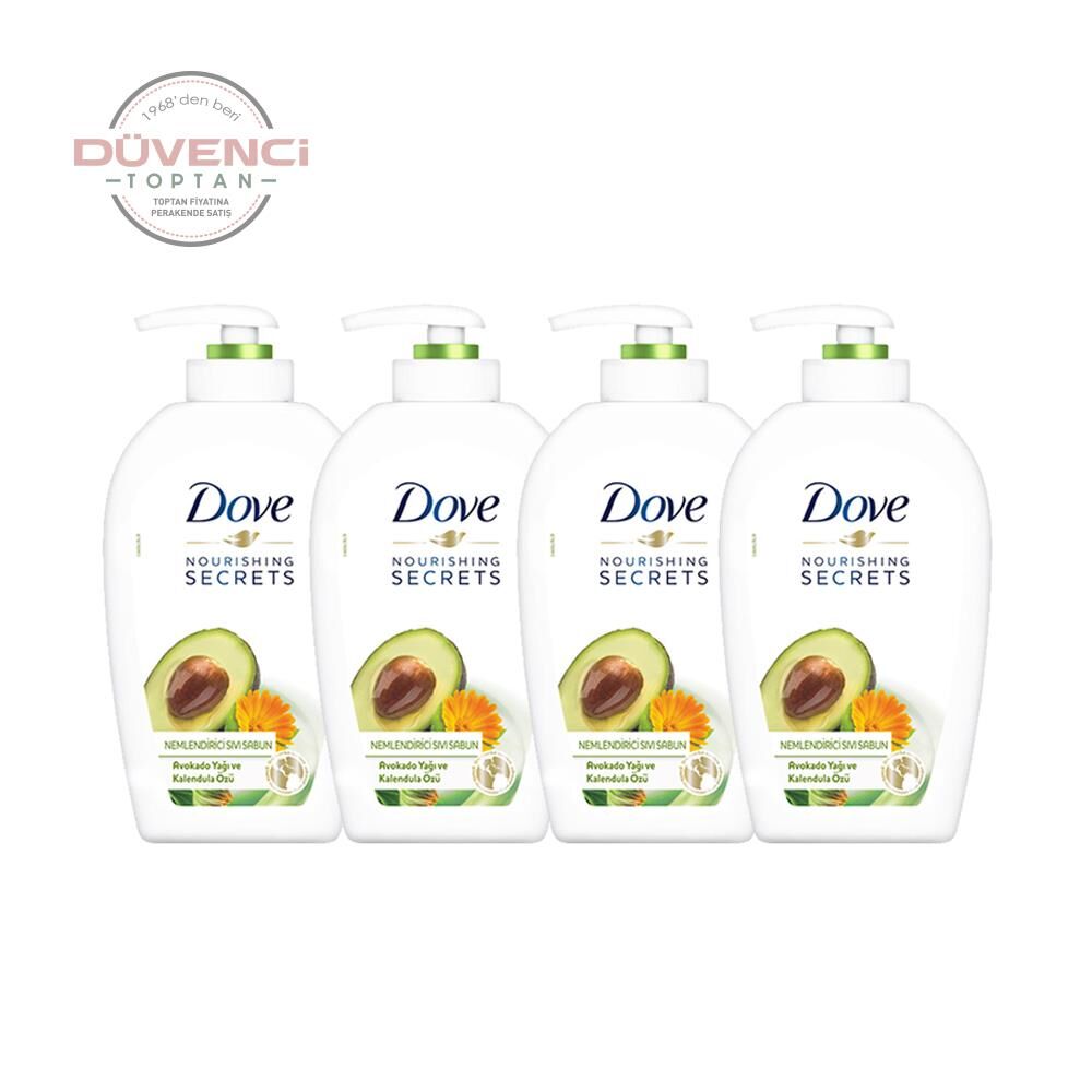 Düvenci Toptan Dove Avokado Yağı ve Kalendula Özlü Sıvı Sabun 500 ML 4' lü Set Model 7