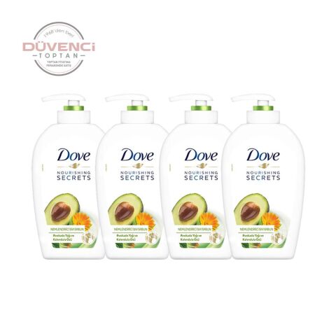 Düvenci Toptan Dove Avokado Yağı ve Kalendula Özlü Sıvı Sabun 500 ML 4' lü Set Model 7