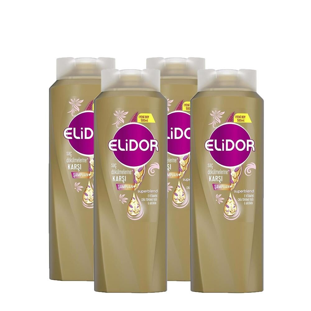 Elidor Superblend Saç Bakım Şampuanı Saç Dökülmelerine Karşı E Vitamini x 4