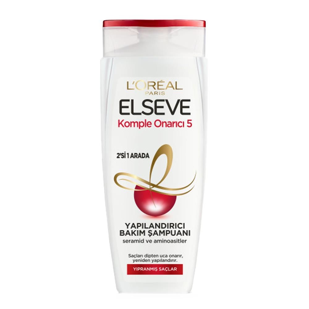 Elseve Komple Onarıcı 5 Yapılandırıcı Bakım Şampuanı 2'si 1 Arada 450 ml
