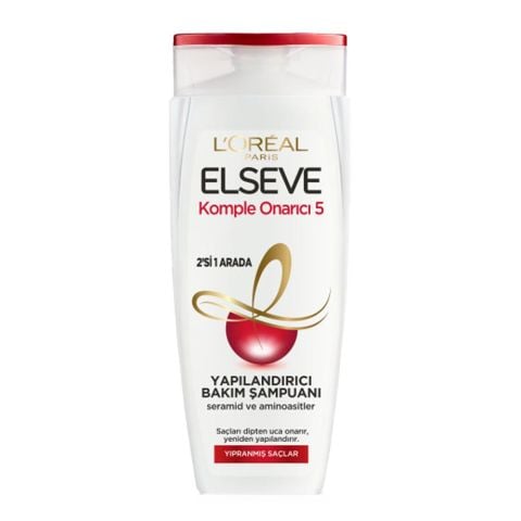 Elseve Komple Onarıcı 5 Yapılandırıcı Bakım Şampuanı 2'si 1 Arada 450 ml