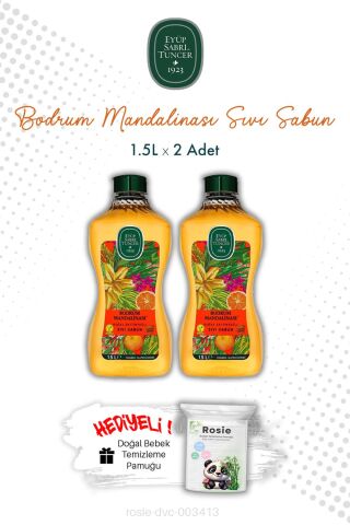 Bodrum Mandalinası 1.5L Sıvı Sabun X2 ve ROSIE