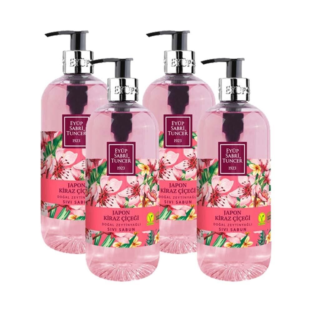 Eyüp Sabri Tuncer Japon Kiraz Çiçeği Sıvı Sabun 500 ml x 4